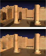 Removing shadows for color projection using sun position estimation