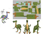 Extraction of the Quad Layout of a Triangle Mesh Guided by its Curve-Skeleton